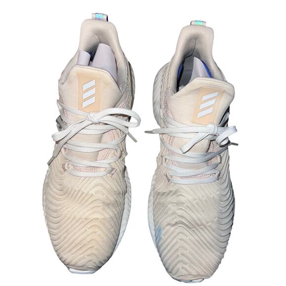 Adidas Alphabounce Instinct men size 10.5 Beige White lace up athletic sneaker - Picture 13 of 13